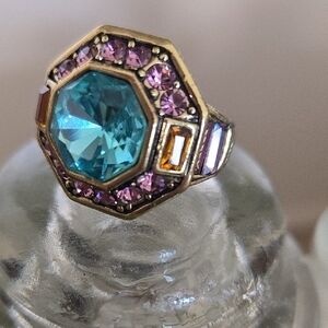 Heidi Daus Lavish Layers Crystal Faceted Ring